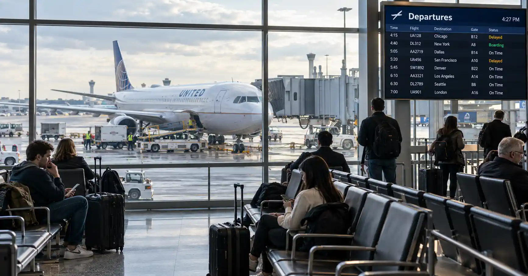 Fluggastrechte 2027 – Entschädigung bei Flugverspätung und Flugausfall am Flughafen.
